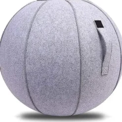 Sittpuffar>65 cm Sittboll för Kontor, Sovsal och Hem, Pilatesboll med Överdrag, Lättviktig, Självstående, Ergonomisk, Hållningsaktiverande Träning