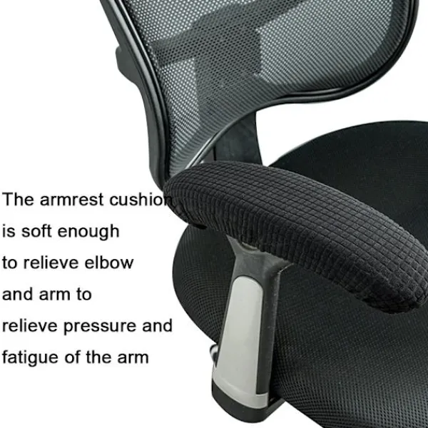 Stolar>1 par / 2 st Polyester Avtagbar Hållbar Maskintvättbar Kontorsstol Armstöd Överdrag Smutsavvisande Elastisk Vattentät Dator Swivel Stol