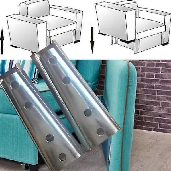 Sängar>2 par 12 cm sänggavel väggfästen, sammanlänkande hängare möbelanslutning, sektionssoffa anslutning i metall för soffa, säng P20250110340