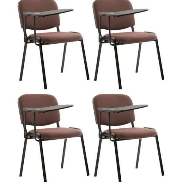 BellaFurn Kontorsmöbler>4 -Part Conference Chair - mötesstolar - inklusive vikbord | Färg: Grönt