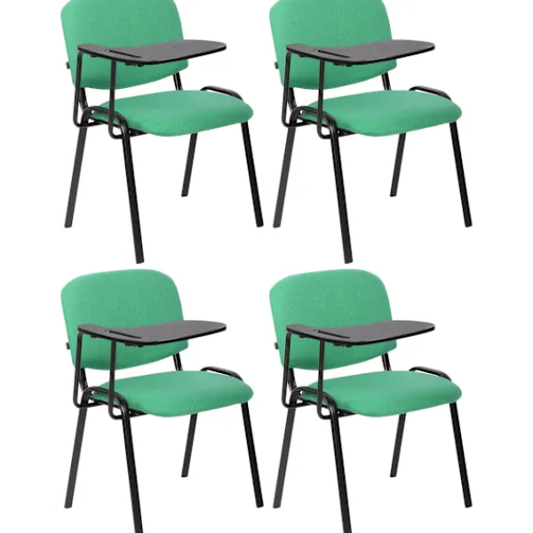 BellaFurn Kontorsmöbler>4 -Part Conference Chair - mötesstolar - inklusive vikbord | Färg: Grönt