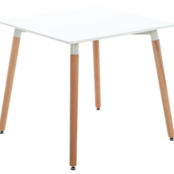 BellaFurn Matgrupper>5 -Piece Matsats - matsalsset - Justerbara ben, extra komfort | Färg: Vit