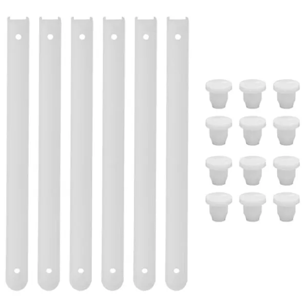 Hyllor>3 Set Vit Låda Rullskivor Låda Glider Tangentbord Brickor Glider Byrå Låda Glider Låda Glid Spår