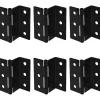Kistor & Koffertar>6 st 76 mm Långa Halva Yta gångjärn, Bagageutrymmes gångjärn, Dörrförskjutnings gångjärn, 1,8 mm Tjocklek, Retro Tri-Fold Semi-Svartutbländning Ståljalusi gångjärn | Fyndiq