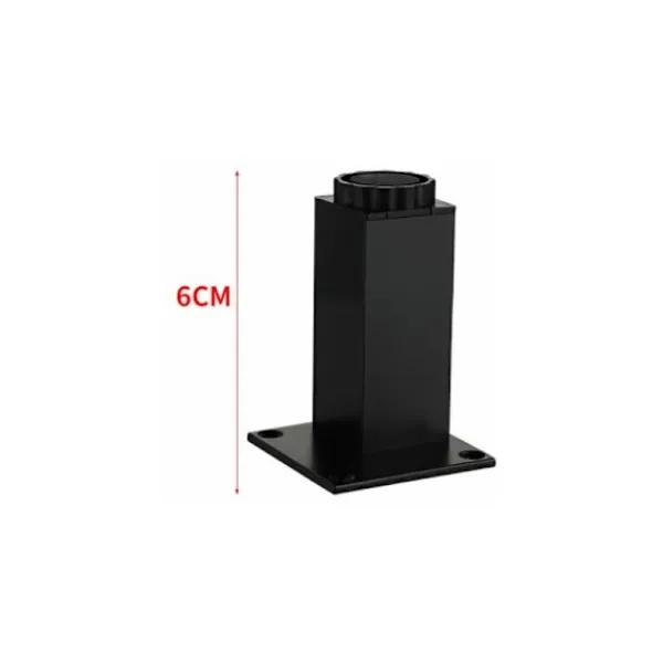 Soffbord>4 st aluminiumlegering TV-bordsben, soffbord stödben, möbelben (svart)
