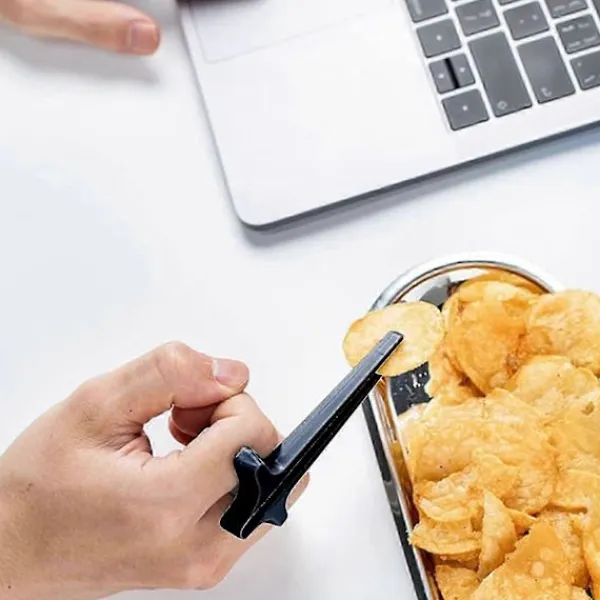 Matgrupper>4 st Fingerpinnar, Fingerpinnar i plast, Återanvändbara snackpinnar Pincettänger Matklämmor för spelare Hemmagadgets