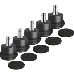 Kontorsmöbler>5 st Glidar Ersättningskontorsstol eller Pallar Swivel Caster Wheels till Fast Stationära Hjul, Av