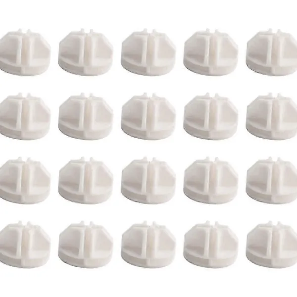 Hyllor>20 st Grid Cube Connector Abs-kontakter för trådkubförvaringshyllor (vit)