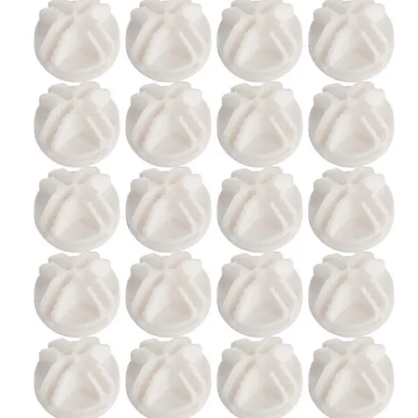 Hyllor>20 st Grid Cube Connector Abs-kontakter för trådkubförvaringshyllor (vit)