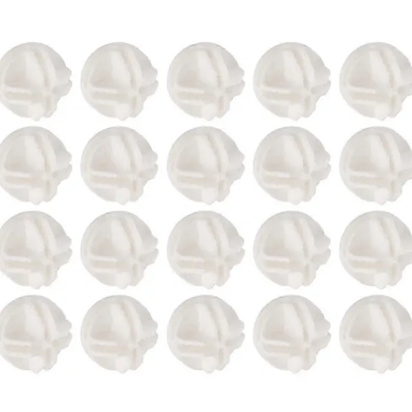 Hyllor>20 st Grid Cube Connector Abs-kontakter för trådkubförvaringshyllor (vit)