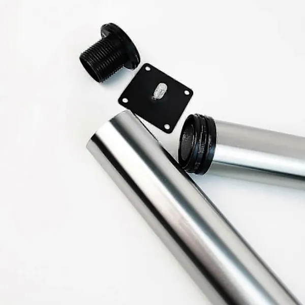 Matbord>4 st Höjd Möbelben Rostfritt Stål Köksfötter Runda Justerbara Skåpsben Bordsben Justerbar Höjd 150MM{KDO}