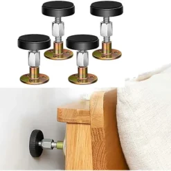 Sängar>4 st Justerbara Gängade Sängram Anti-skak Verktyg, Sänggavel Anti Skak Verktyg För Sängar Skåp Soffor (47-64mm) [db]