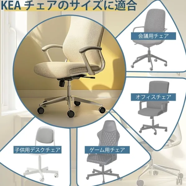 Kontorsmöbler>5 st Kontorsstolshjul för IKEA, 10 mm x 22 mm, Lämpliga för Hårda Golv (250 kg Kapacitet) -FA5- Parent
