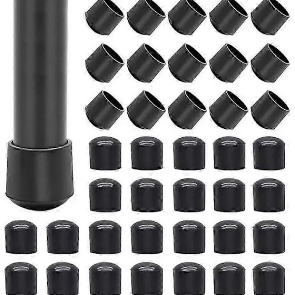 Stolar>40 st 14mm Runda Golvskydd PVC Möbelbenskydd Ändstycken för Bord/Stol