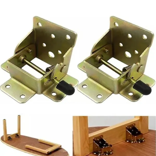 Småbord>2/4 st Självlåsande gångjärn Kraftig vikfäste Järn Fällbart lås För tvätt Båtar Sängar Arbetsbord Garagemöbler