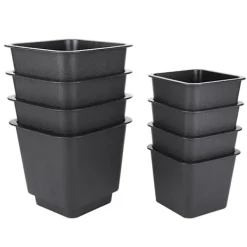 Soffor>8 st Soffben Svart Matt Halkfri Högkvalitativ PP-plast Skåp Möbel Tillbehör