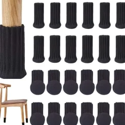 Selected deals Stolar>24 st Stolsstrumpor Möbelstrumpor Halkfria Elastiska Stolsbensstrumpor Skydd, Stickade