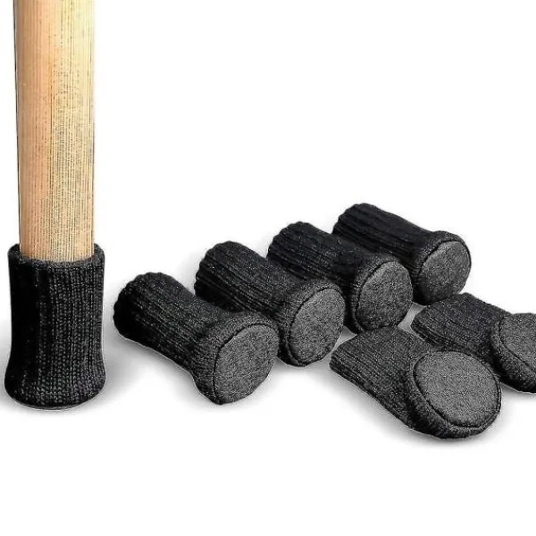 Stolar>24 st Stolsöverdrag Möbelskydd Halkfria Elastiska Stolsbensstrumpor, Stickade