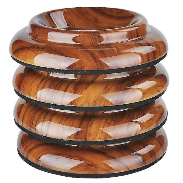 Stolar>4 st Upright Piano Caster Cups, rosenträ Färg Piano Caster Piano Ben Golvskydd Med Ljuddämpande Skum För Hårdträgolv Akryl