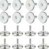 Stolar>30 ställbara jackfötter i plast och metall med mutter M6*15*30mm, vita