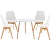 BellaFurn Matgrupper>5 -Stycke matsalsset - Middagset - Bekvämt ryggstöd, Ø 80 cm