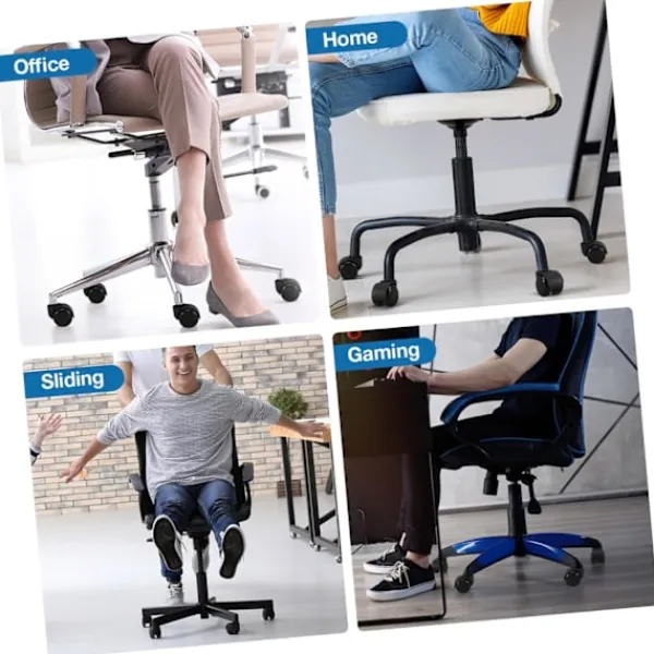 Kontorsmöbler>5 stycken Svängbara Hjul för Möbler Enkel Installation Smidig Rotation Kompatibla med Stolar och Skrivbord Kraftiga Material