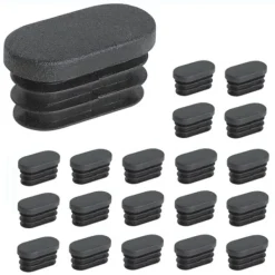 Stolar>100 Stycken 15x30mm Plaständlock, för Möbelben Rör Ovala Ändlock, för Plaststolsben Stopp, för Oval Rör_Bra saker
