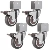 Balkongmöbler>4 svängbara hjul med broms 2" med 3/4" U-fäste