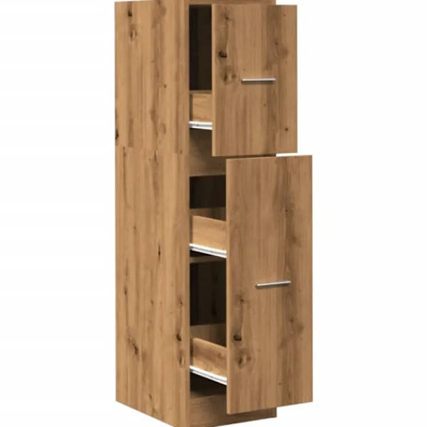 vidaXL Skåp>Apoteksskåp ek 30x41x118 cm konstruerat trä