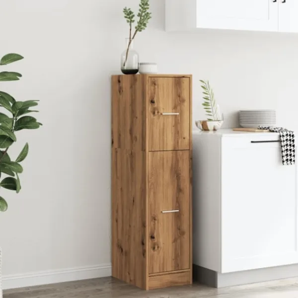 vidaXL Skåp>Apoteksskåp ek 30x41x118 cm konstruerat trä