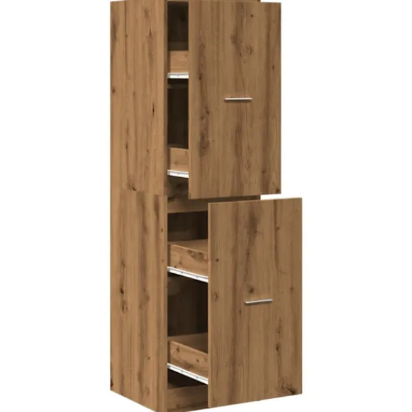 vidaXL Skåp>Apoteksskåp ek 40x41x144,5 cm konstruerat trä
