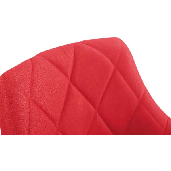 BellaFurn Kontorsmöbler>Arbetspall - Bekväm säte - Höjdjusterbar, roterbar och ergonomisk design Färg: Röd | Material: damm