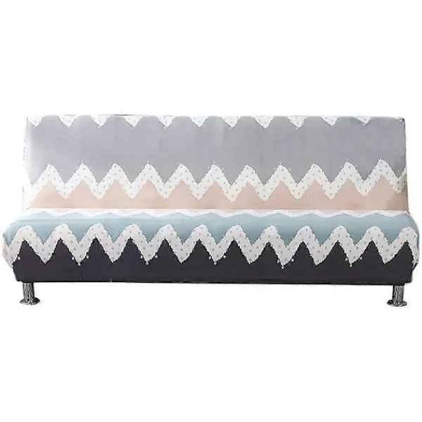 Soffor>Armlöst sofföverdrag stretch 2-sits 3-sits armlös bäddsoffa