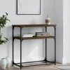 vidaXL Småbord>Avlastningsbord brun ek 75x35,5x75 cm konstruerat trä