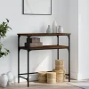 vidaXL Småbord>Avlastningsbord brun ek 75x35,5x75 cm konstruerat trä