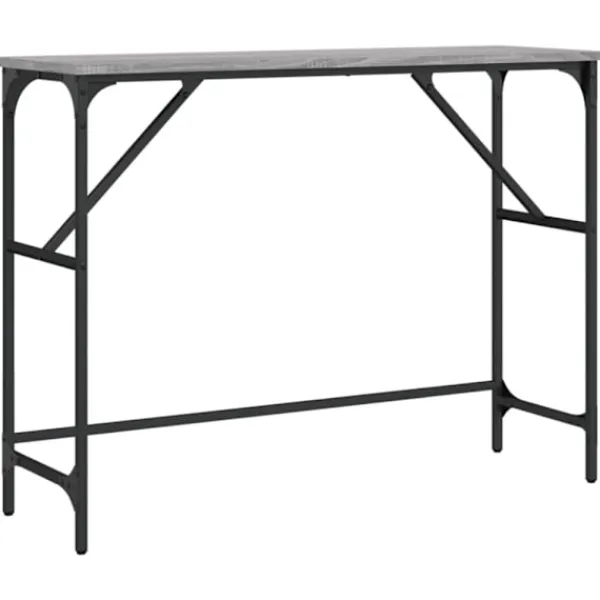 vidaXL Småbord>Avlastningsbord grå sonoma 100x32x75 cm konstruerat trä
