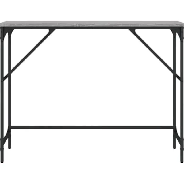 vidaXL Småbord>Avlastningsbord grå sonoma 100x32x75 cm konstruerat trä