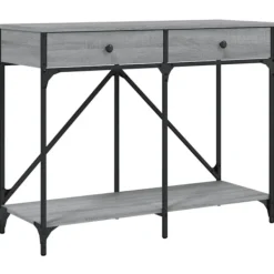vidaXL Småbord>Avlastningsbord grå sonoma 100x39x78,5 cm konstruerat trä