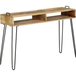 vidaXL Småbord>Avlastningsbord mangoträ 115x35x76 cm