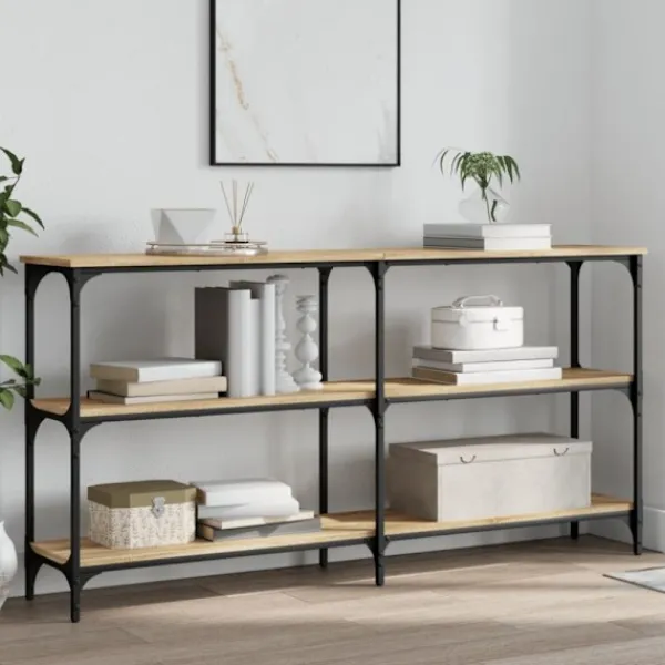 vidaXL Hyllor>Avlastningsbord sonoma ek 150x29x75 cm konstruerat trä