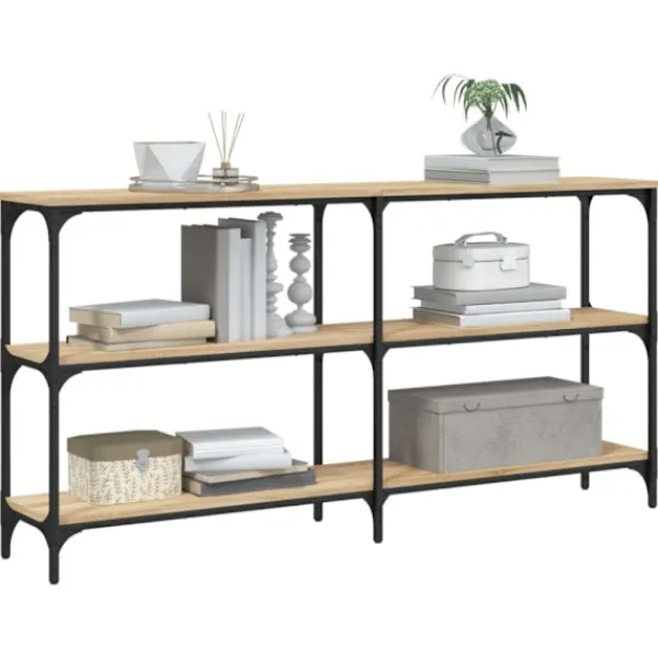 vidaXL Hyllor>Avlastningsbord sonoma ek 150x29x75 cm konstruerat trä