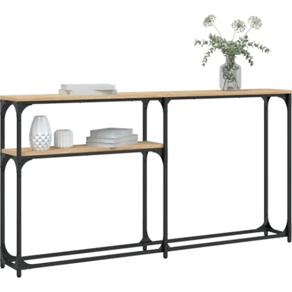 vidaXL Småbord>Avlastningsbord sonoma-ek 145x22,5x75 cm konstruerat trä
