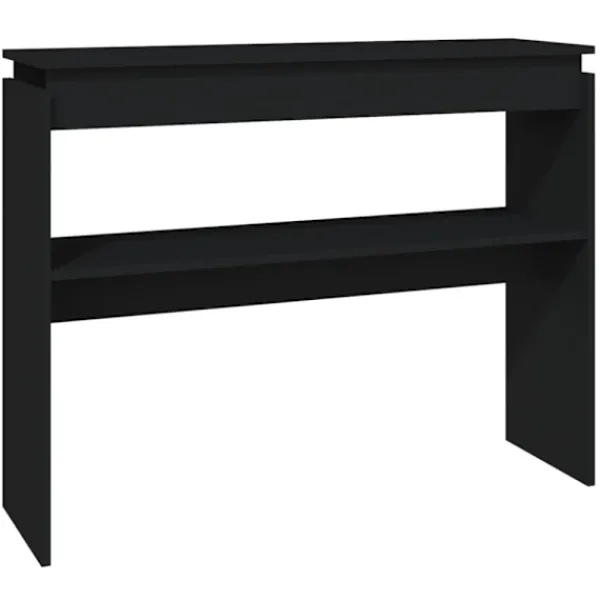 vidaXL Småbord>Avlastningsbord svart 102x30x80 cm konstruerat trä