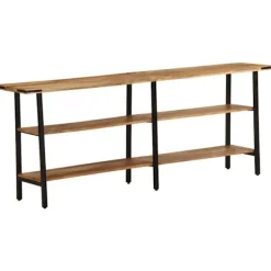 vidaXL Småbord>Avlastningsbord 180x35x70 cm mango i massivt trä