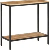 vidaXL Småbord>Avlastningsbord 70x35x70 cm massivt grovt mangoträ