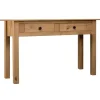 vidaXL Småbord>Avlastningsbord 110x40x72 cm massiv furu panama