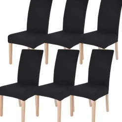 Stolar>Avtagbara och tvättbara stolsöverdrag, 6-pack
