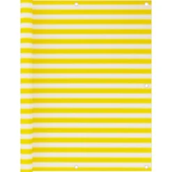 vidaXL Balkongmöbler>Balkongskärm gul och vit 120x500 cm HDPE