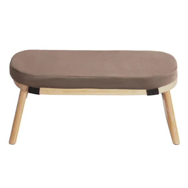 OEM Pallar>Bambu Knäande Meditationspall, Mjuk Sammetkudde, Fällbar Design,Kaffe