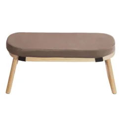 OEM Pallar>Bambu Knäande Meditationspall, Mjuk Sammetkudde, Fällbar Design,Kaffe